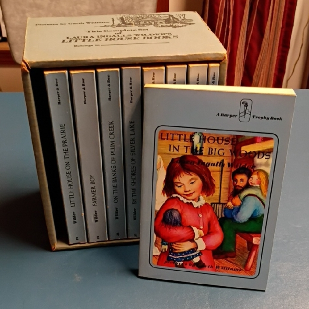 Laura Ingalls Wilder's Little House Book Set Vintage 1971 Edition Colorful Cover
